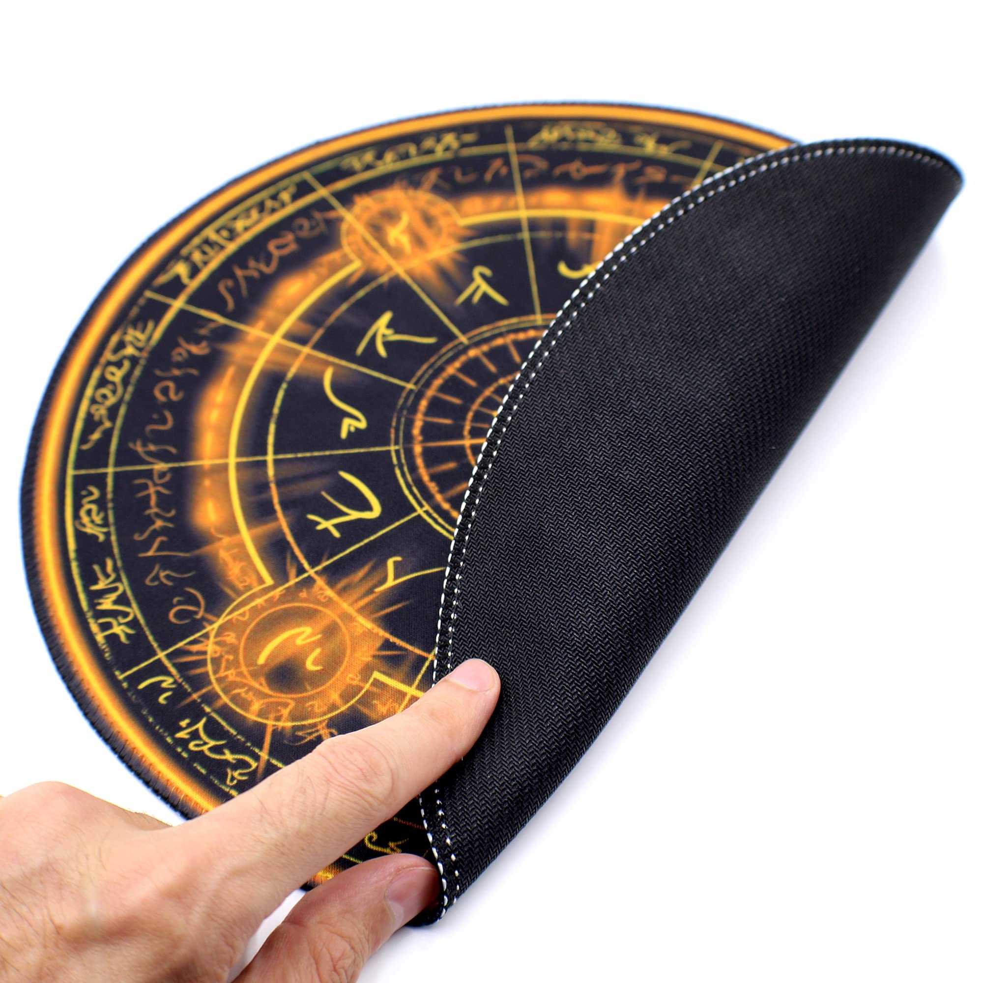 Dungeons & Dragons Dice Mat & Polyhedral Dice Set - Arcane Circle Design for RPG Tabletop Games (Red) | Perfect for D&D Sessions, Board Games & Roleplaying Adventures