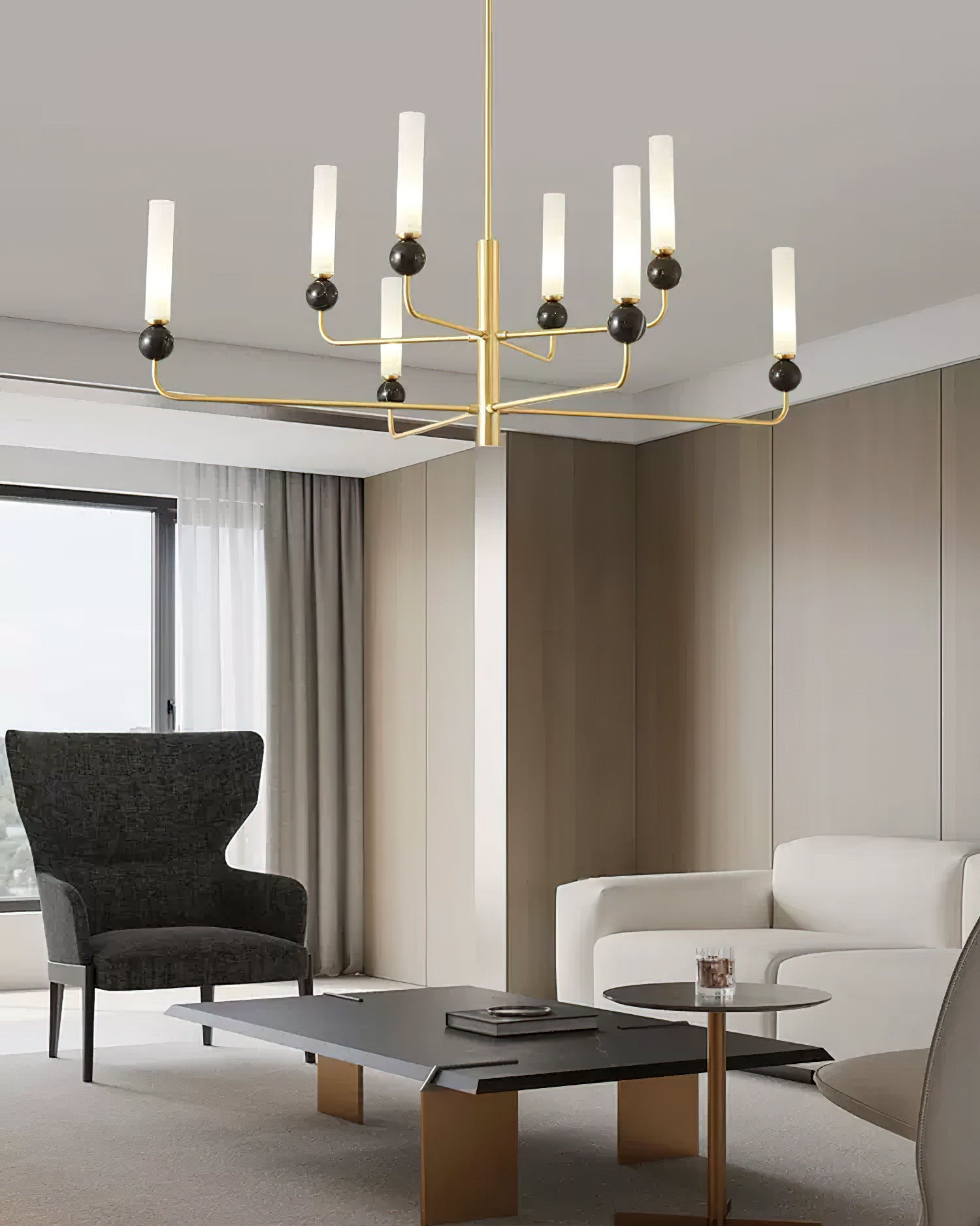 Delie Crystal Chandelier - Elegant Modern Ceiling Light Fixture for Dining Room, Bedroom & Living Room | Perfect for Home Decor, Wedding & Luxury Interior Lighting