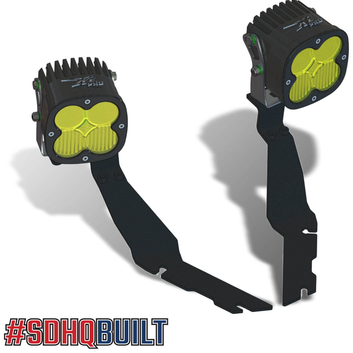 SDHQ Built A-Pillar Light Mounts for 2019-2025 Ram 2500/3500 Heavy Duty Trucks | Off-Road LED Light Brackets | Perfect for Night Driving & Off-Road Adventures