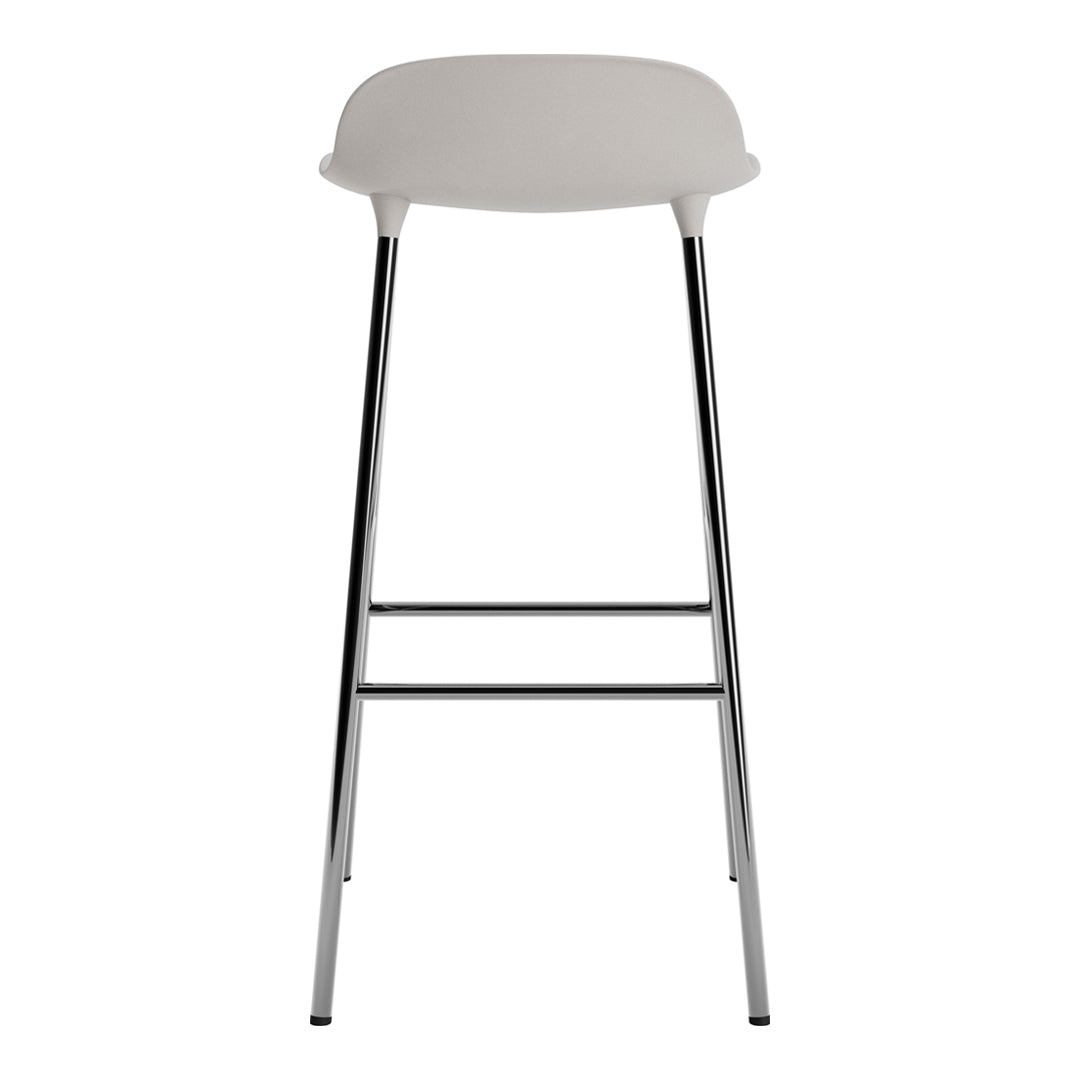 Modern Metal Bar Stools with Form Design - Adjustable Height Counter Stools for Kitchen, Dining & Home Bar - Industrial Style Seating for Restaurants & Cafes