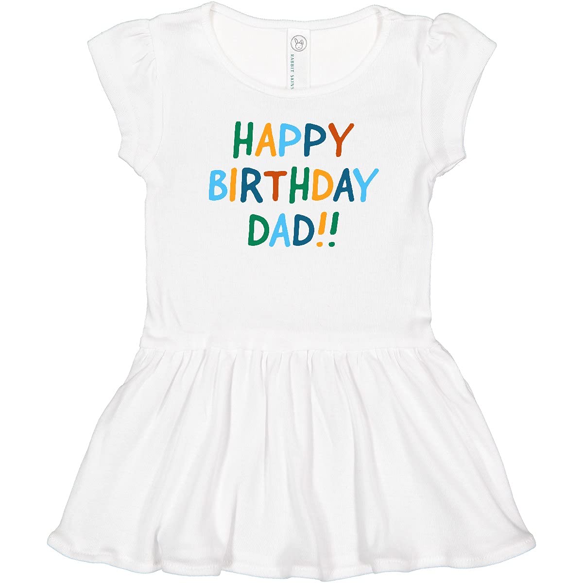 Inktastic Happy Birthday Dad Toddler Dress - Cute Birthday Outfit for Baby Girls & Boys - Perfect for Parties, Photos & Celebrations