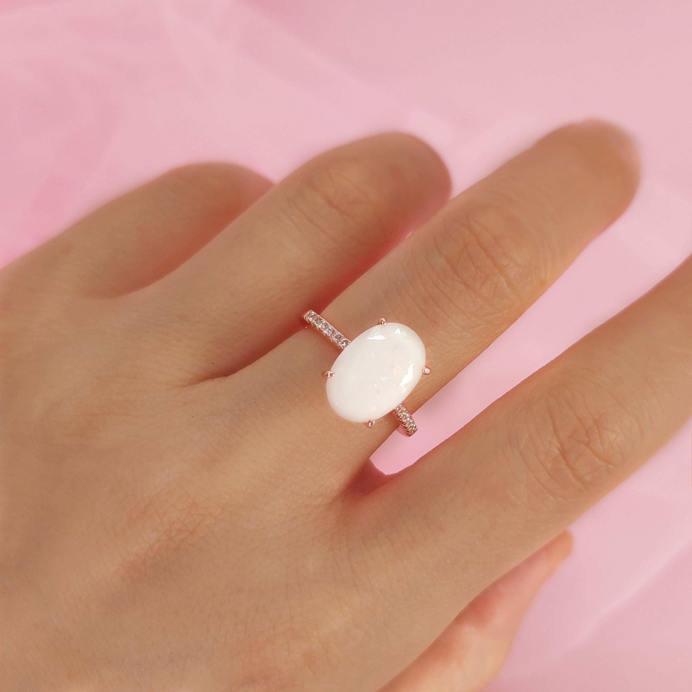 Oval Serenity Breastmilk Ring - Sterling Silver Keepsake Jewelry for Nursing Moms | Perfect Gift for Breastfeeding Mothers & New Moms