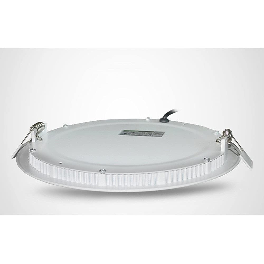 Ultra Slim Round LED Panel Lights - Nordic Minimalist Downlights for Ceiling, Warm White Spot Light, Aluminum Surface Finish, Concealed Installation - Perfect for Mall, Library, Office & Home Lighting