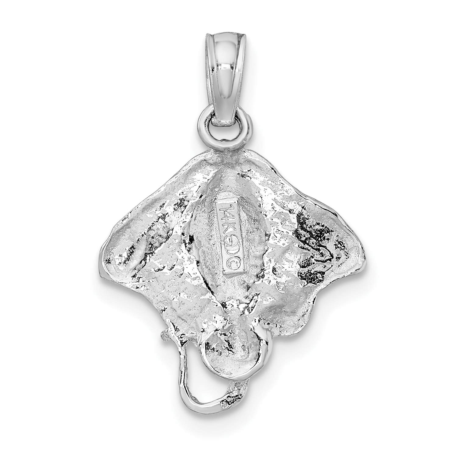 14K Solid White Gold Necklace with Pendant Charm | Elegant & Durable Jewelry for Women | Perfect for Gifts, Weddings & Special Occasions