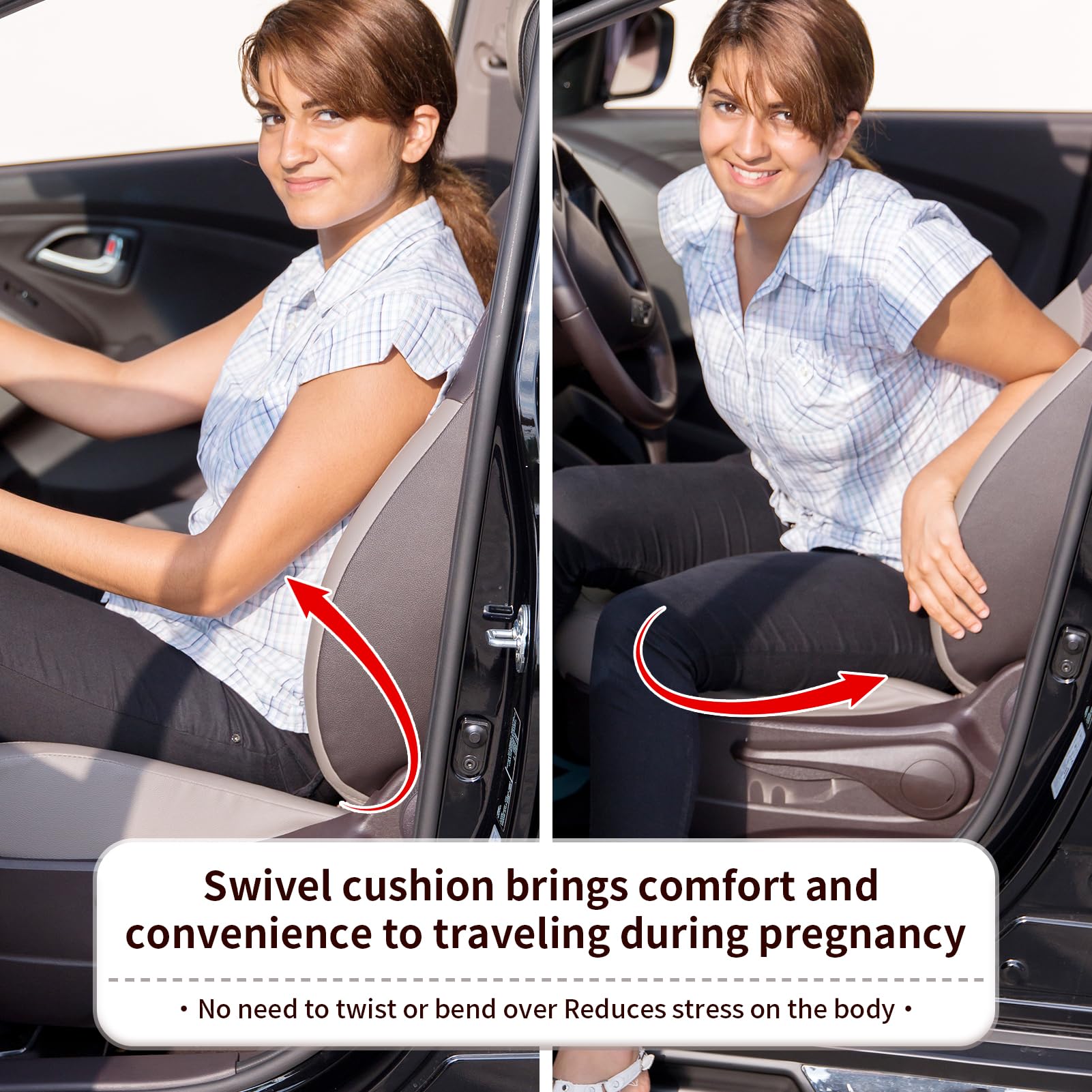 360 Degree Rotating Car Seat Swivel - Non-Slip Rotating Car Seat Cushion for Elderly & Disabled - Easy Entry/Exit for Cars, Trucks & SUVs - Perfect for Seniors, Pregnant Women & Mobility Challenges