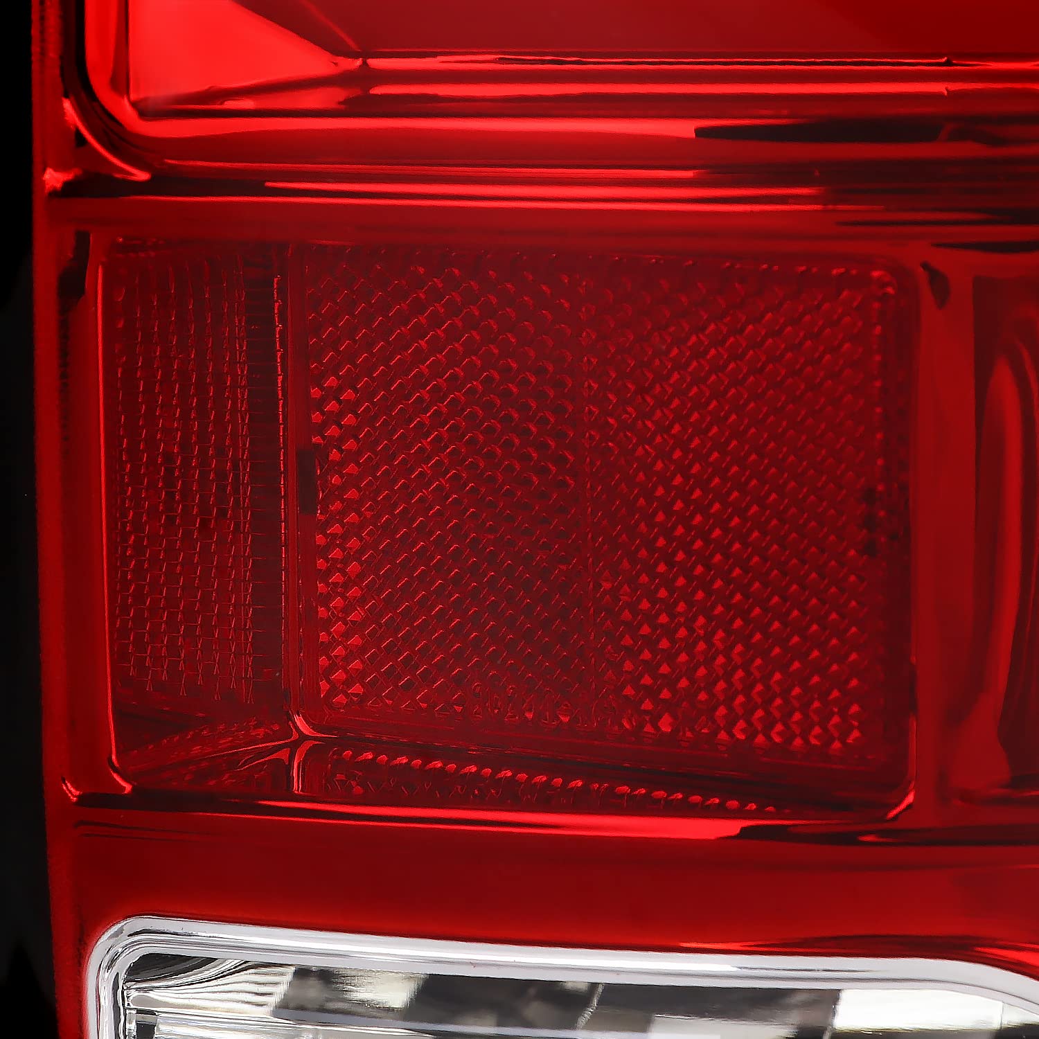 Spec-D Tuning Red LED Tail Lights with LED Light Bar for 2009-2018 Dodge Ram 1500 & 2010-2018 Ram 2500/3500 - Left & Right Pair Assembly - Enhanced Night Visibility & Style Upgrade for Pickup Trucks
