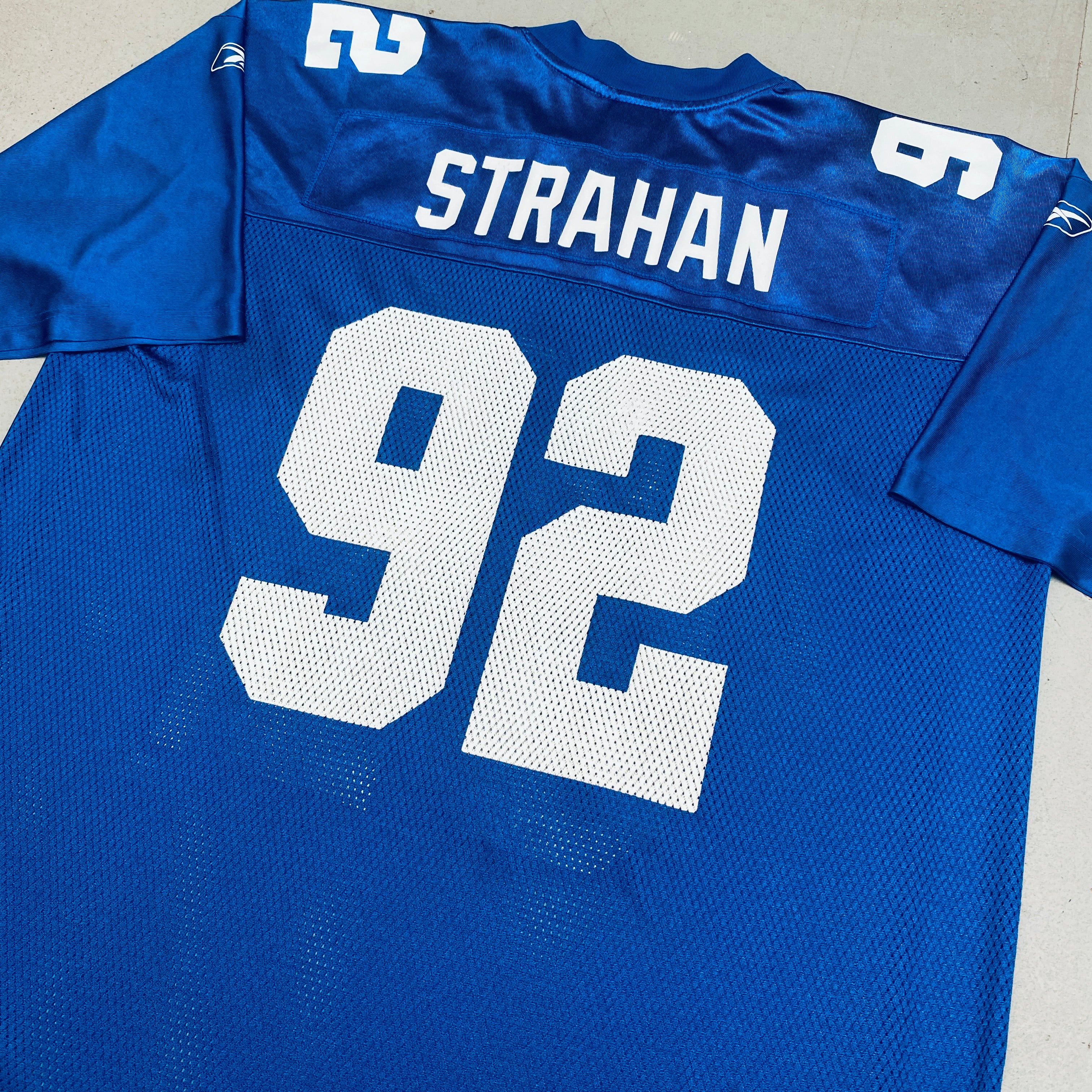 Authentic New York Giants Michael Strahan 2002/03 NFL Jersey - XL Size for Men | Perfect for Game Day, Fan Events & Sports Memorabilia Collection