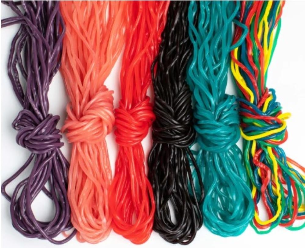 Fruidles Broadway Laces Strawberry Licorice Candy - 4lb Bulk Red Twisted Licorice Strings for Baking, Party Favors & Movie Snacks