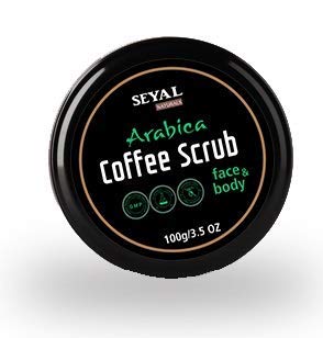 Organic Arabica Coffee Scrub for Face & Body - Natural Exfoliator for Cellulite & Stretch Marks, 100g | Gentle Skin Renewal for Spa Day & Home Skincare Routine