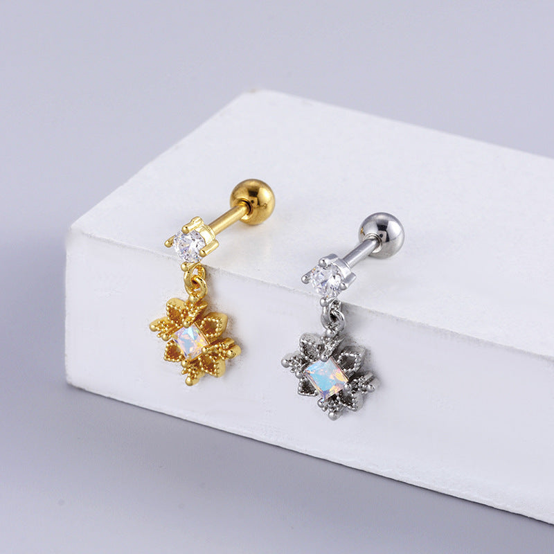 16G Surgical Steel Cartilage Earrings - Bowknot, Heart & Tiny Conch Studs with Ball Back | Hypoallergenic Body Jewelry for Women | Perfect for Daily Wear, Parties & Gifts