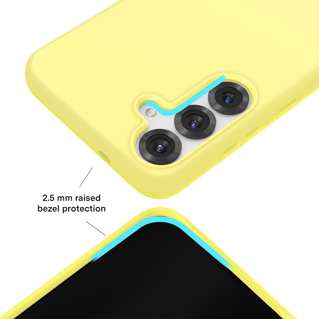 Samsung Phone Case in Butter Yellow - Slim Protective Cover for Galaxy S21, S22, Ultra - Perfect for Everyday Use & Outdoor Activities