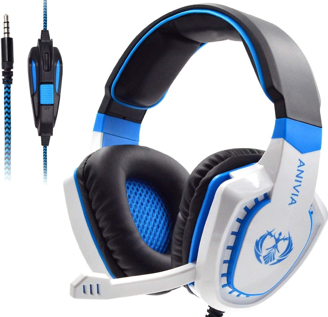 Anivia AH28 Wireless Gaming Headset with Microphone - Noise Cancelling Over-Ear Headphones for PC, PS4, PS5, Xbox One, Switch, Mobile (iOS/Android) - Perfect for Gaming, Streaming & Online Classes