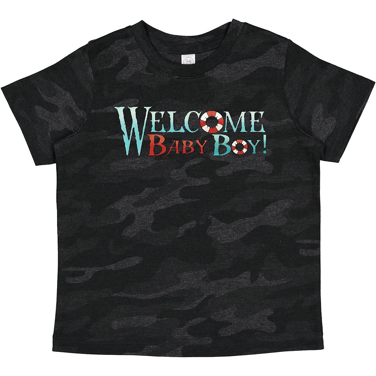 Inktastic Nautical Welcome Baby Boy T-Shirt - Cute Sailor Outfit for Newborns & Infants | Perfect for Baby Showers, First Photos & Special Occasions