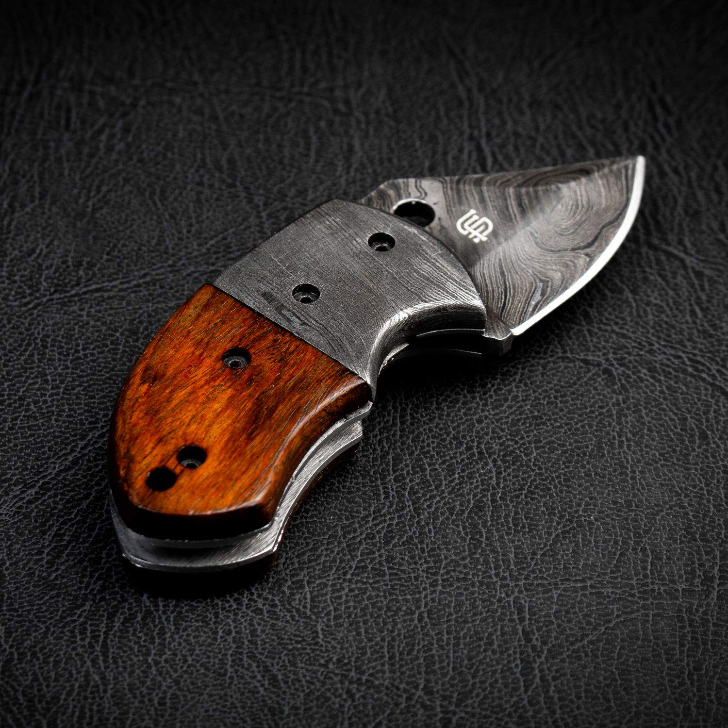 Forseti Steel Lightoller Damascus Steel EDC Folding Knife - Premium Pocket Knife for Outdoor, Camping, Hiking & Everyday Carry