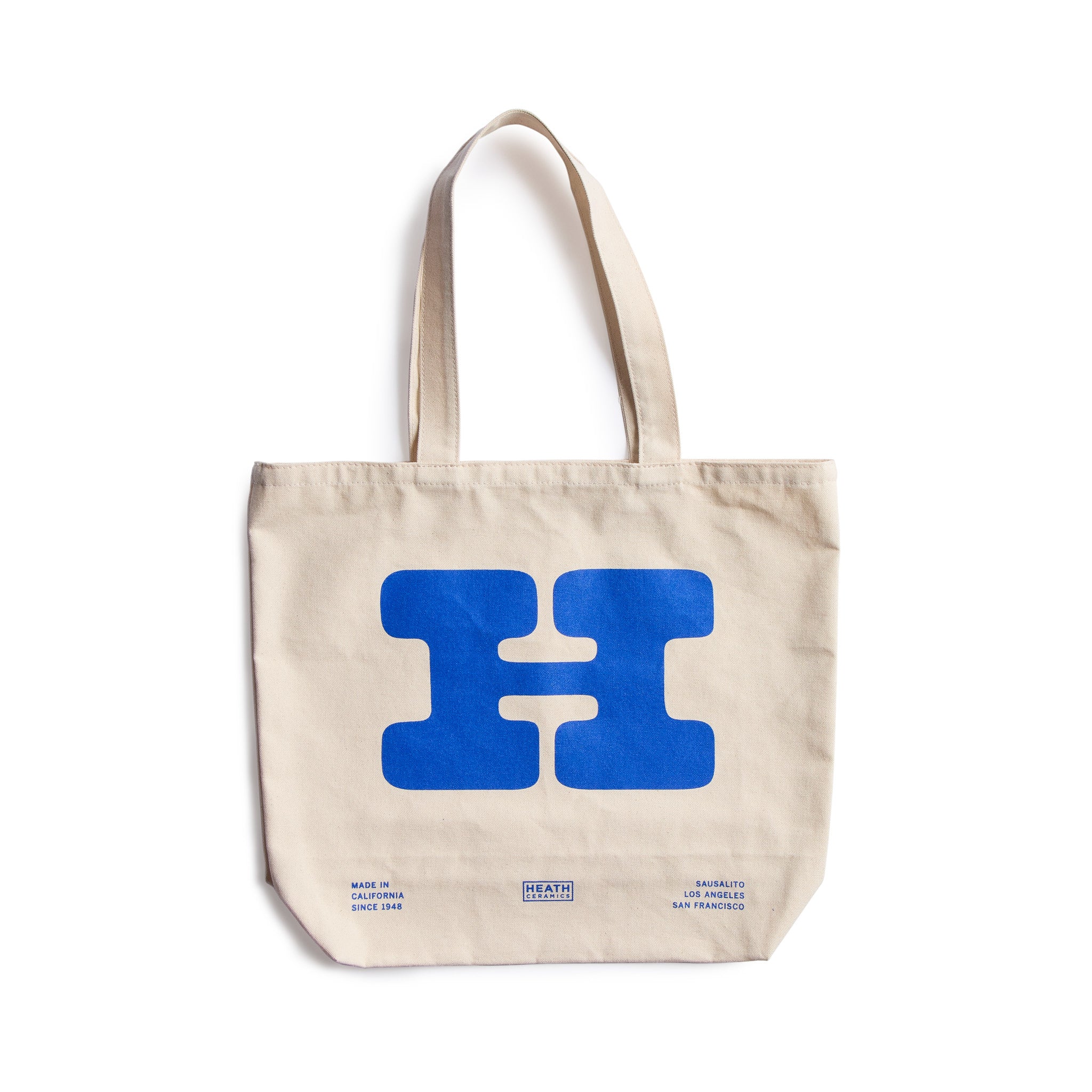 Big H Tote Bag in Natural - Stylish & Spacious Canvas Tote for Women - Perfect for Work, Travel, Beach & Everyday Use