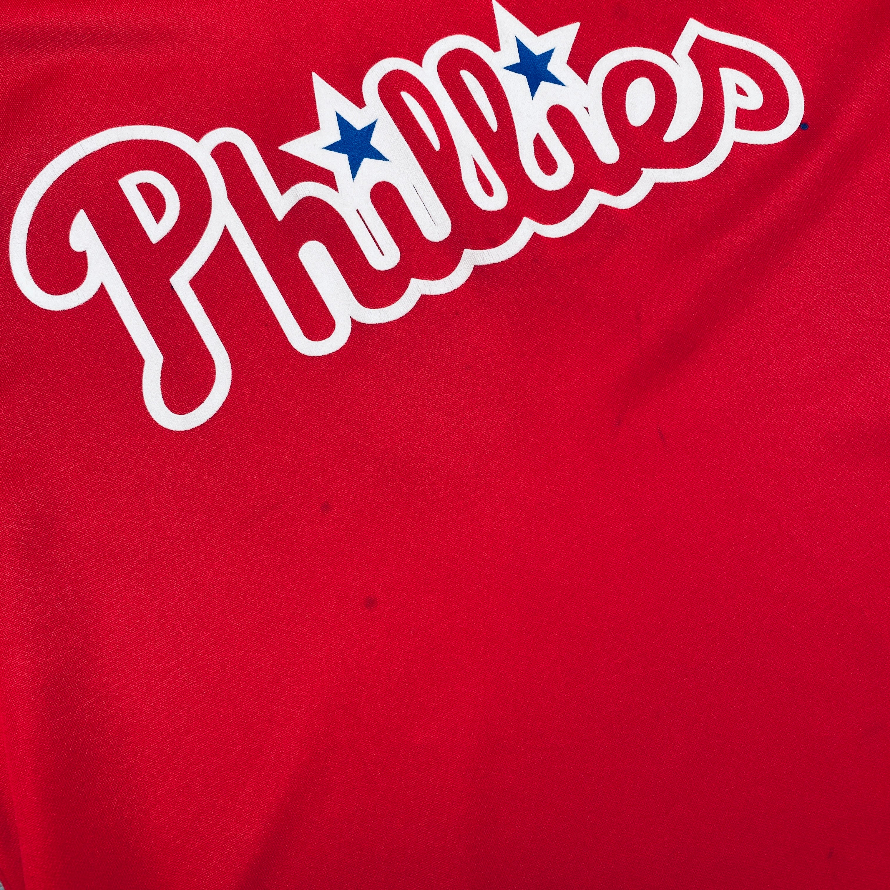 Philadelphia Phillies 2003 Majestic Batting Practice Jersey - Red #30, Size M | Authentic MLB Fan Gear for Games & Casual Wear