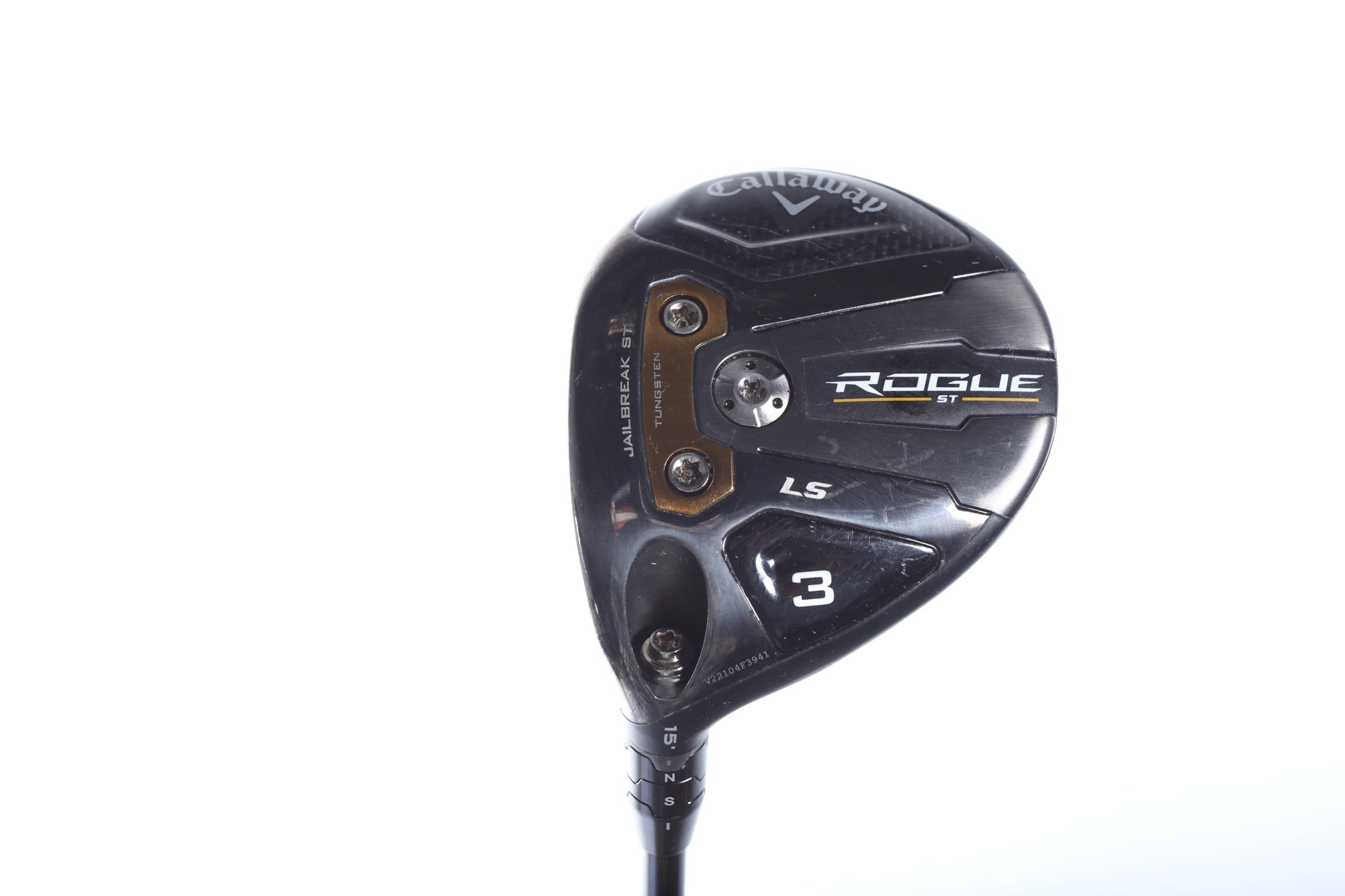 Used Callaway Rogue ST LS 3 Wood Left Handed 15° Stiff Flex Golf Club - Perfect for Left-Handed Golfers Seeking Distance & Accuracy on the Fairway