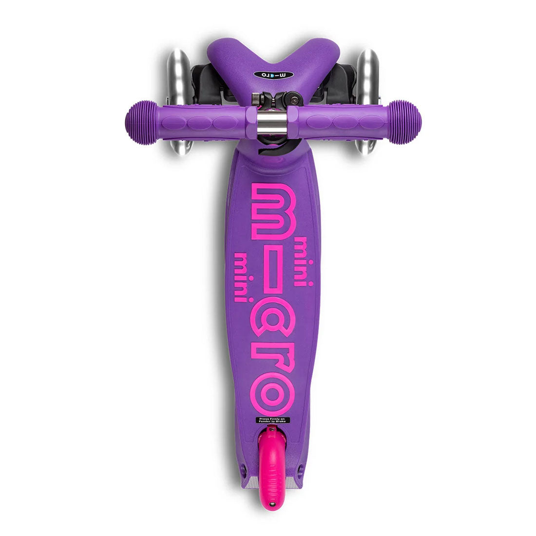 Micro Mini Deluxe 3 Wheel LED Scooter for Kids - Purple/Pink Color | Light Up Wheels | Foldable Kick Scooter | Perfect for Commuting, School & Outdoor Play