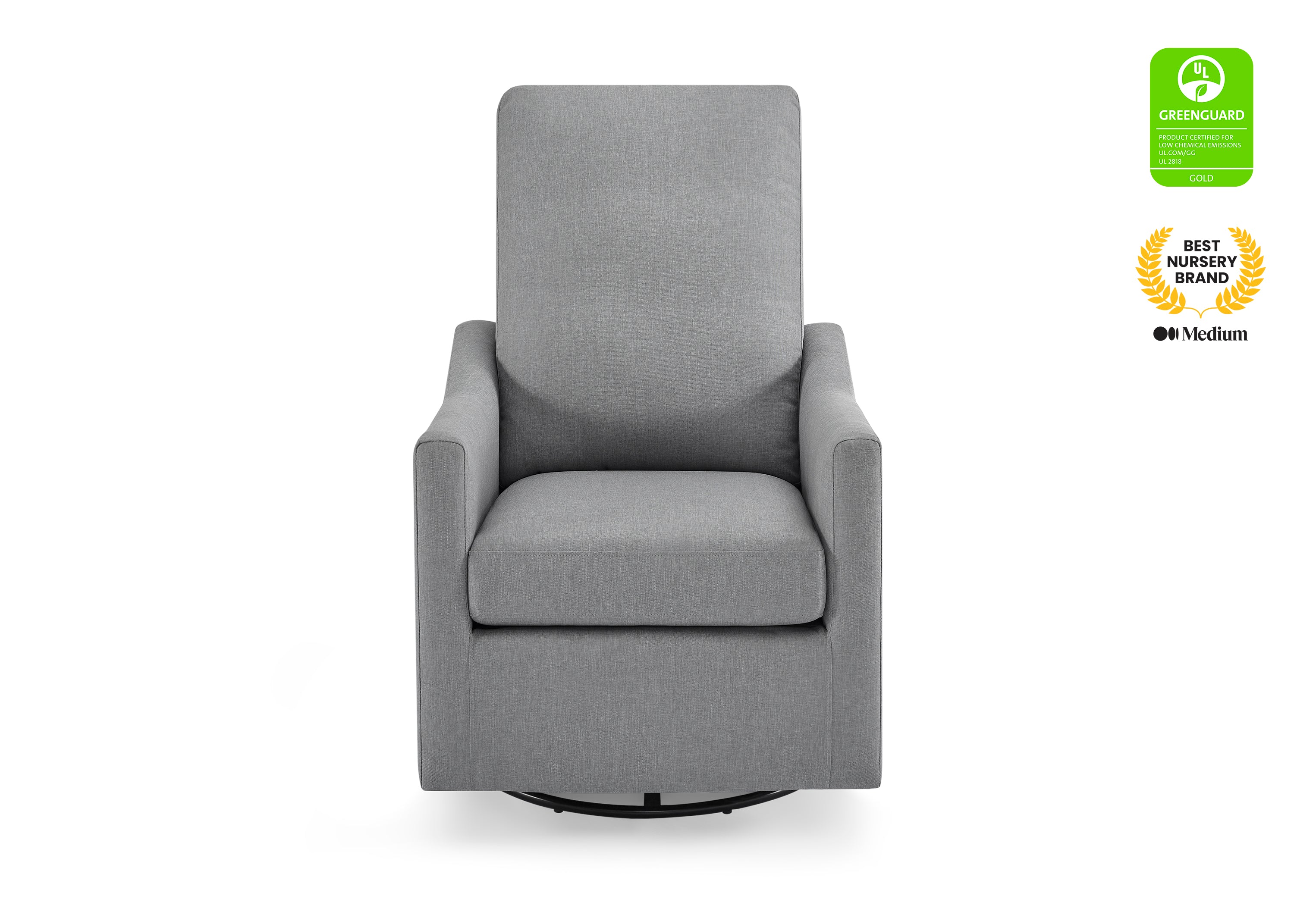 Adley Nursery Glider Swivel Rocker Chair - Comfortable Baby Rocking Chair for Nursery, Breastfeeding & Relaxation - Perfect for Nurseries, Bedrooms & Living Rooms