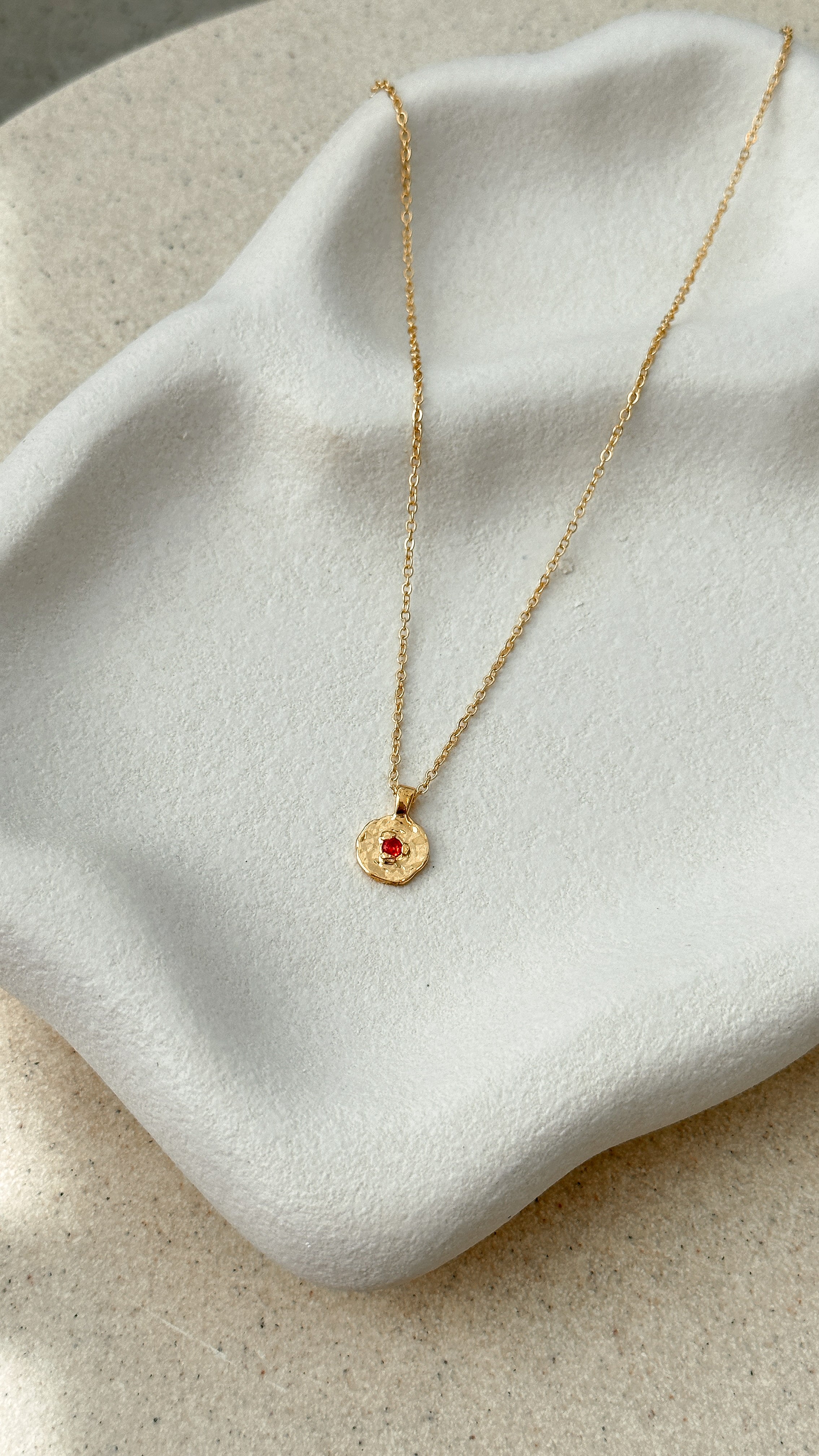 July Birthstone Necklace - Genuine Ruby Pendant Jewelry for Women | Elegant Gift for Birthday, Anniversary & Special Occasions