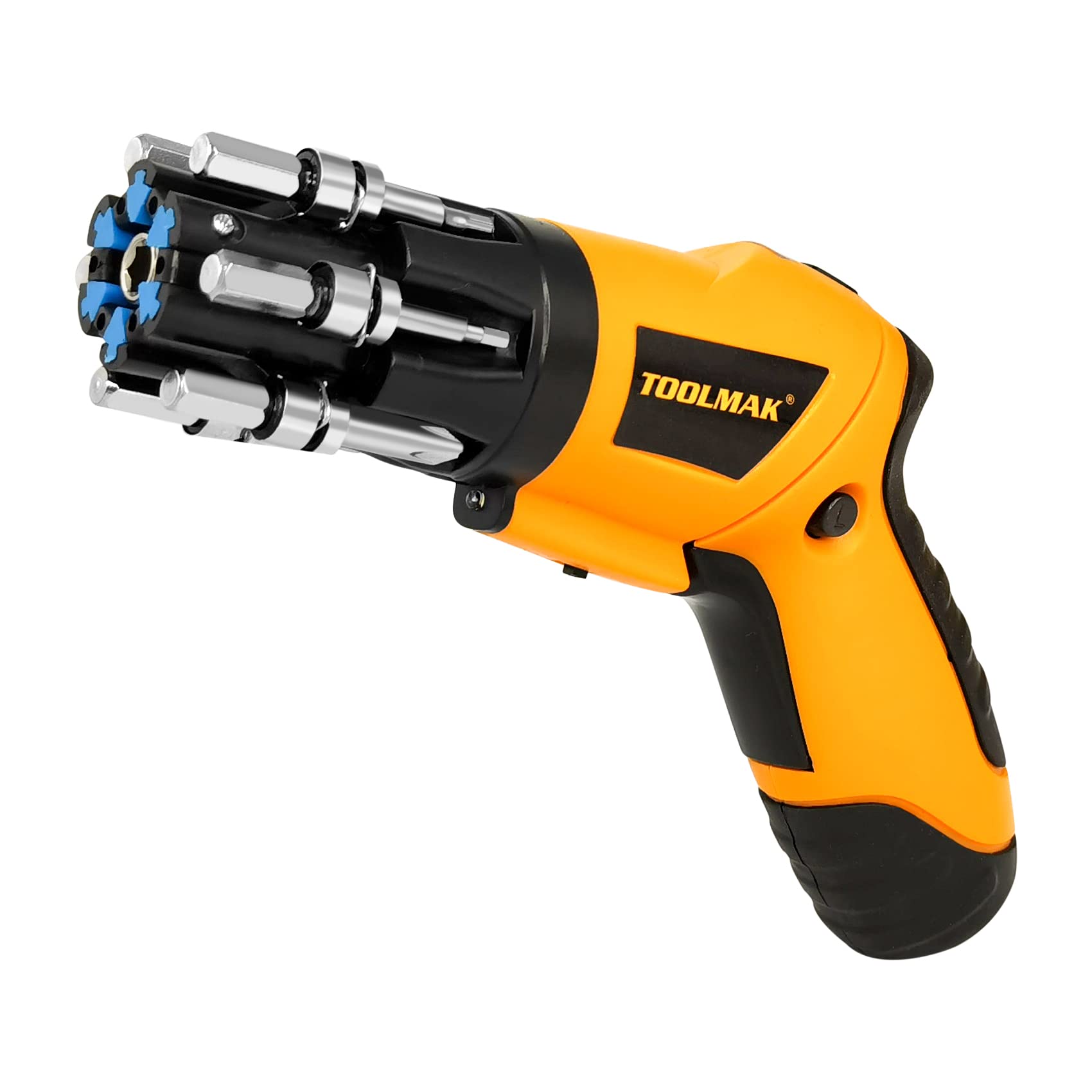 **Rechargeable 3.6V Cordless Electric Screwdriver with 6PCS Bits & Magnetic Adapter - 2000mAh Li-ion Battery - Perfect for DIY, Home Repairs & Gifts for Dad or Husband**