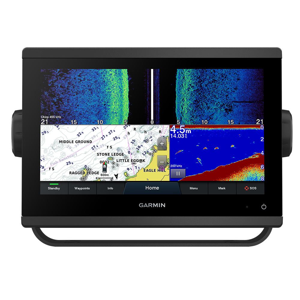 Garmin GPSMAP 923xsv Combo GPS Fishfinder with CHIRP Sonar & Preloaded Maps - Worldwide Marine Navigation for Boating, Fishing & Offshore Adventures