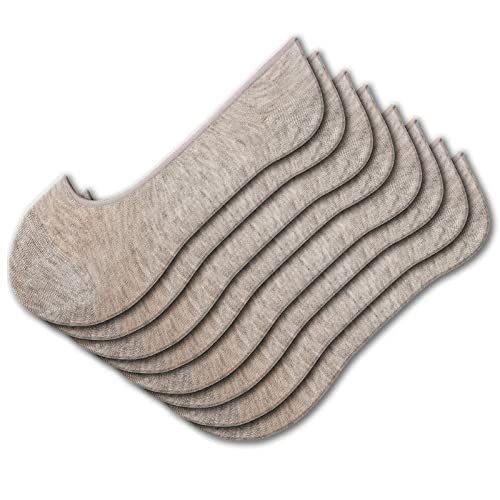 Breathable Women's No Show Low Cut Socks - Seamless Toe Liners, 4-Pack Bamboo Rayon Socks for Running, Work & Casual Wear