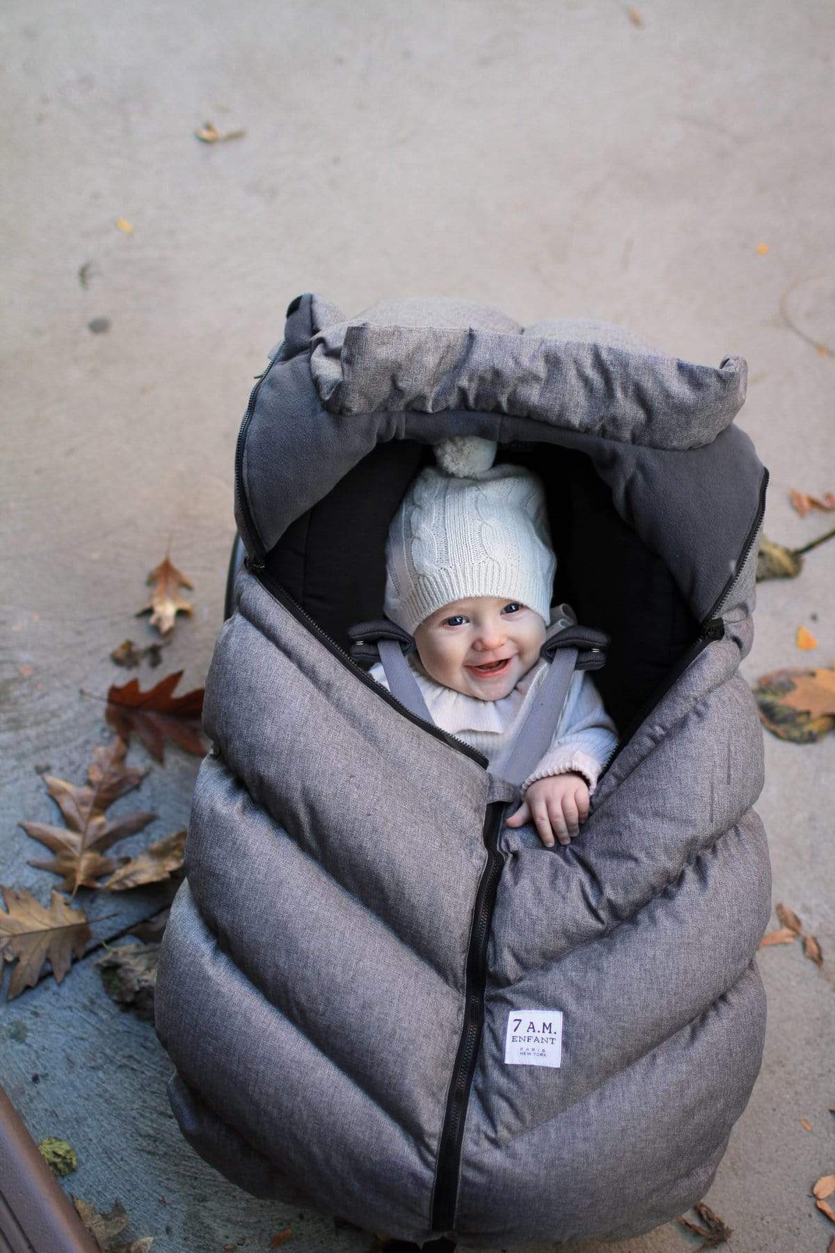 7AM Enfant Baby Car Seat Cocoon for Infants 0-12 Months - Soft & Warm Winter Car Seat Cover for Safe & Cozy Travel