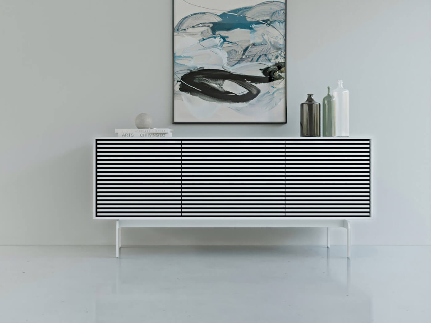 BDI Align 7477 Modern TV Media Console with Adjustable Shelves - Perfect for Living Room Entertainment Centers & Home Theater Setups