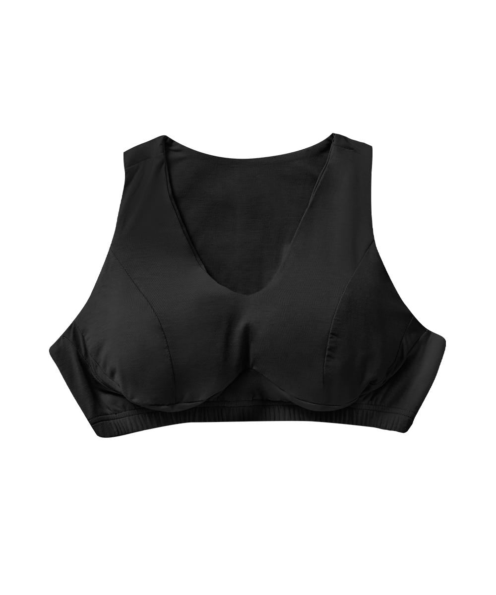 Breast Nest Women's Adaptive Wire-Free Essential Bra - Comfortable Support for Cups D-DD - Perfect for Yoga, Workouts & Everyday Wear