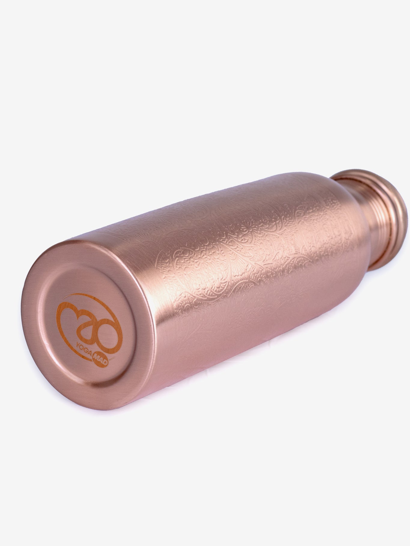 Copper Water Bottle for Yoga & Fitness - Floral Design, Leak Proof, Eco-Friendly | Perfect for Yoga, Gym, Hiking & Outdoor Activities