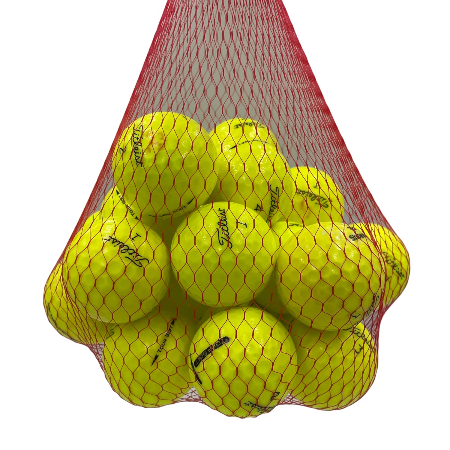 Premium Used Golf Balls - Titleist Tour Soft Yellow 3A Grade | High Performance for Practice & Play | Perfect for Driving Range, Course Training & Casual Golf Games