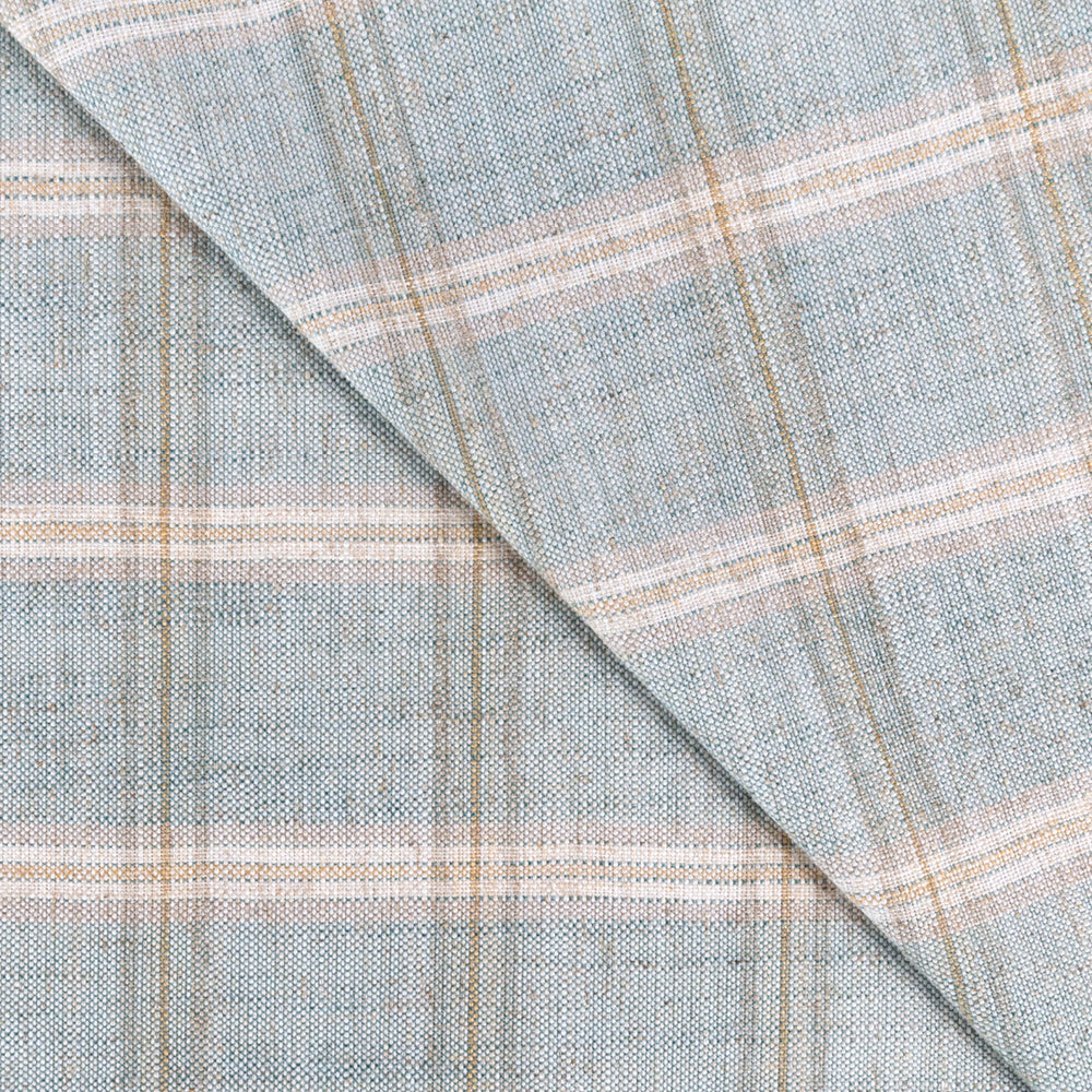 Nantucket Plaid Fabric - Premium Cotton Checkered Textile for Clothing, Home Decor & Crafts | Ocean Blue & White Pattern