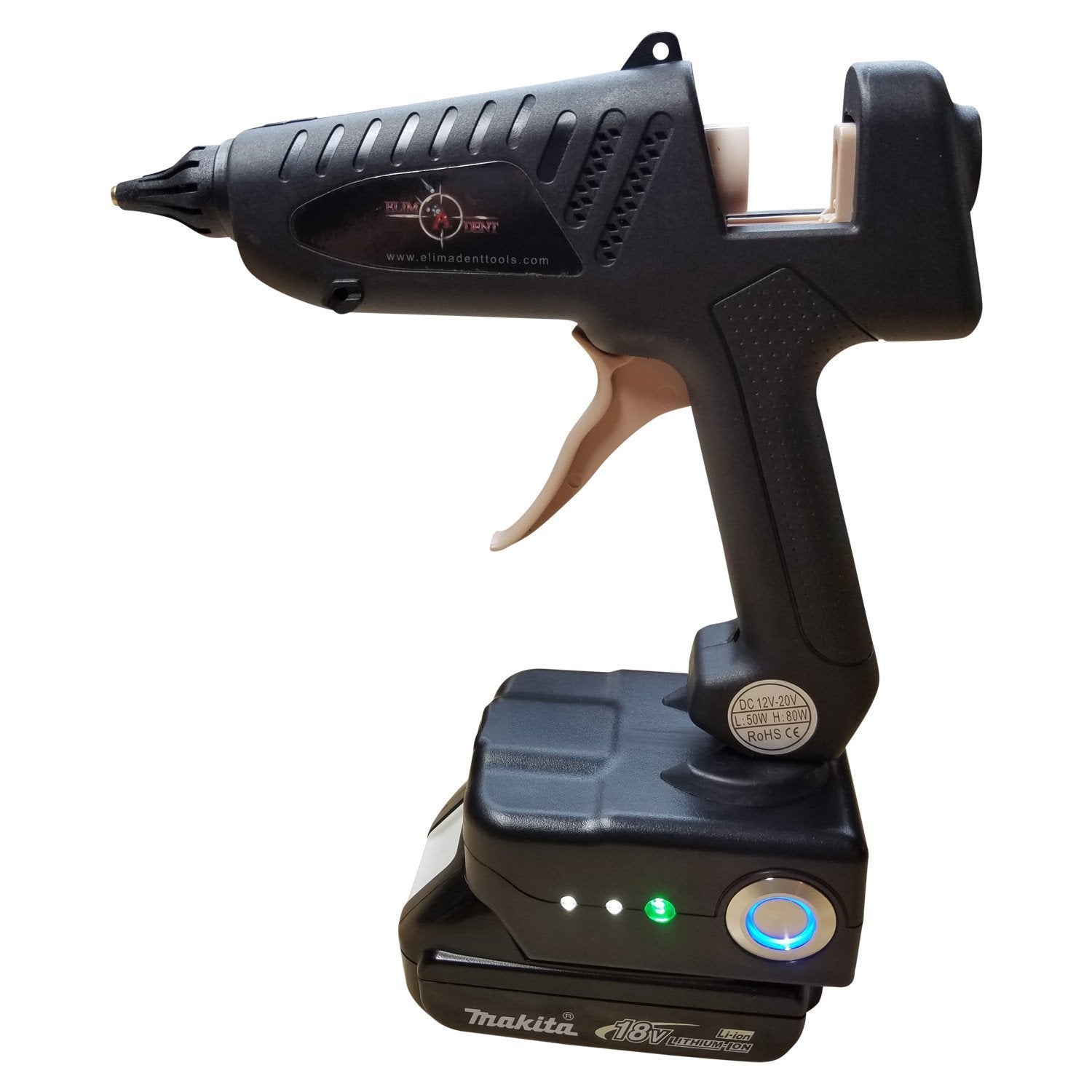 18V Cordless Glue Gun for Makita - Elim A Dent Battery-Powered Hot Melt Adhesive Gun (Battery & Charger Sold Separately) - Perfect for DIY Crafts, Home Repairs & Automotive Dent Removal