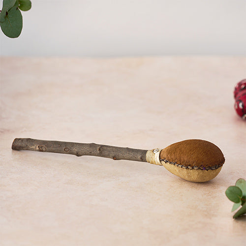 Khenji Shamanic Shaker - Authentic Handcrafted Rattle for Meditation, Sound Healing & Spiritual Rituals | Perfect for Yoga, Reiki & Ceremonial Use