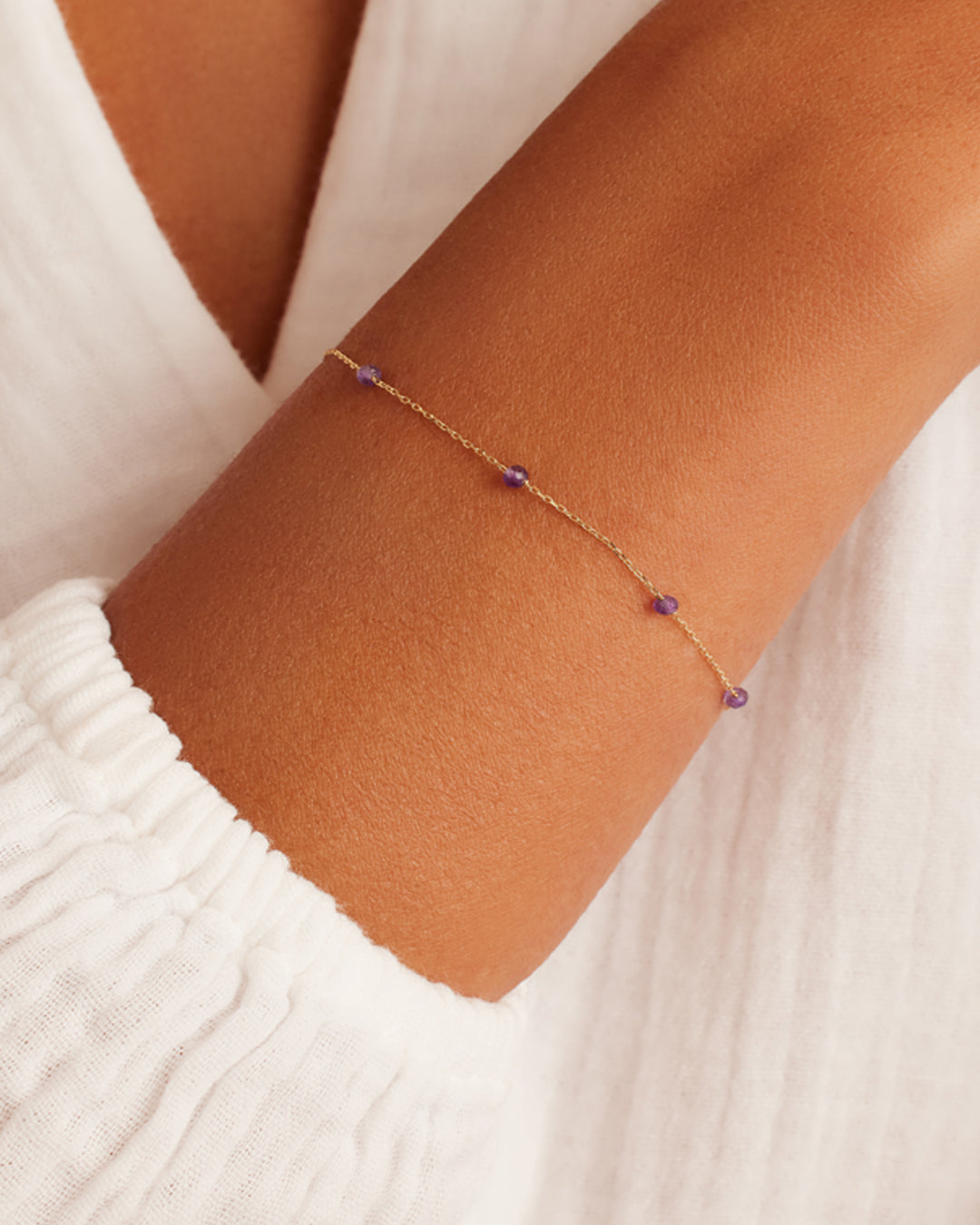 Newport Birthstone Bracelet - Sterling Silver Zodiac Charm Bracelet for Women - Perfect Gift for Birthday, Anniversary & Mother's Day - Ideal for Everyday Wear & Special Occasions
