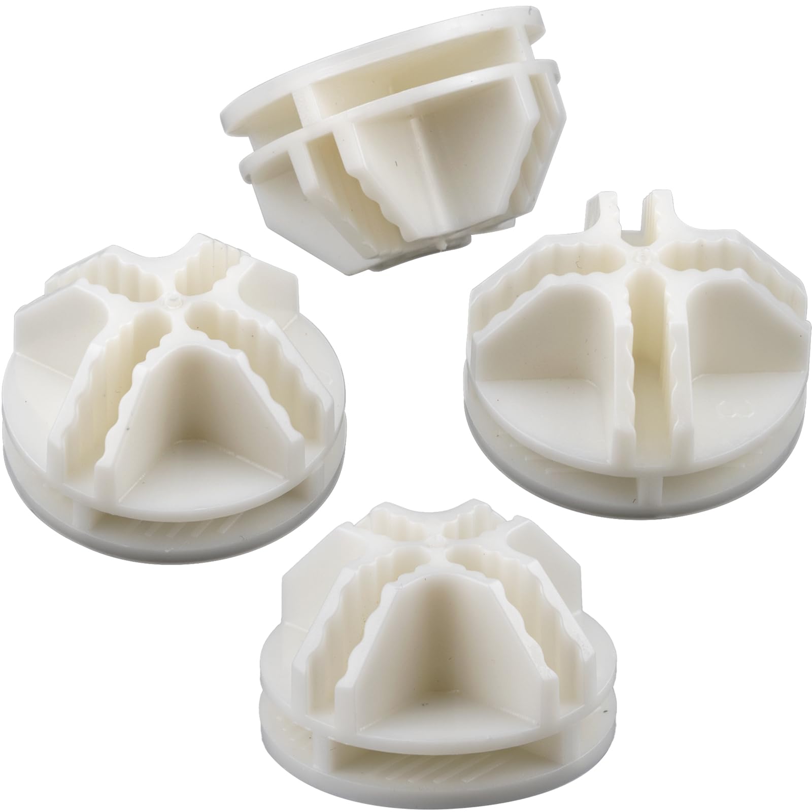 40 Pcs White Plastic Wire Cube Connectors - Replacement Corners for Modular Closet & Wire Grid Storage Shelves - Perfect for DIY Closet Organizers, Garage Shelving, and Home Office Storage Solutions