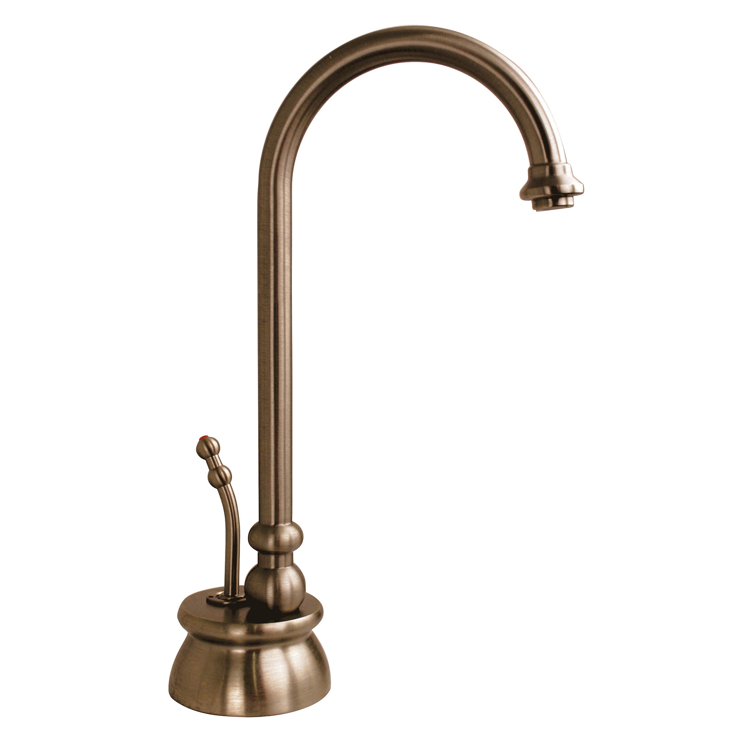 Westbrass D261HFP-11 10-Inch Calorah Single Handle Hot Water Dispenser Faucet with Instant Hot Tank in Antique Copper Finish - Perfect for Kitchen Sink, Coffee & Tea Brewing