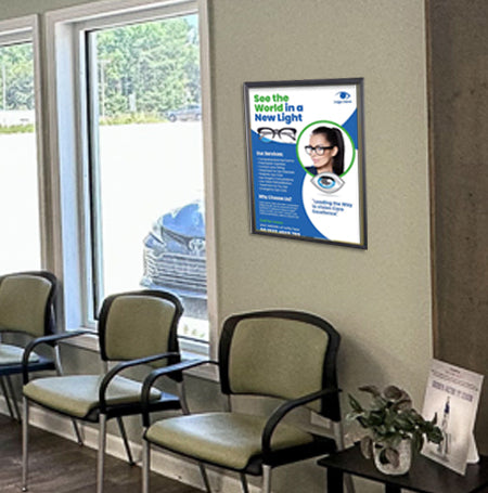 10x12 Poster Frame - SwingFrame Wide Face Display for Art, Photos & Posters - Perfect for Home, Office & Gallery Decor