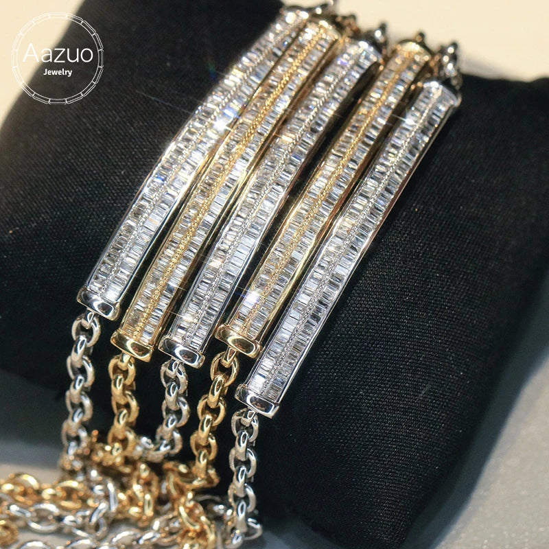 18K white gold