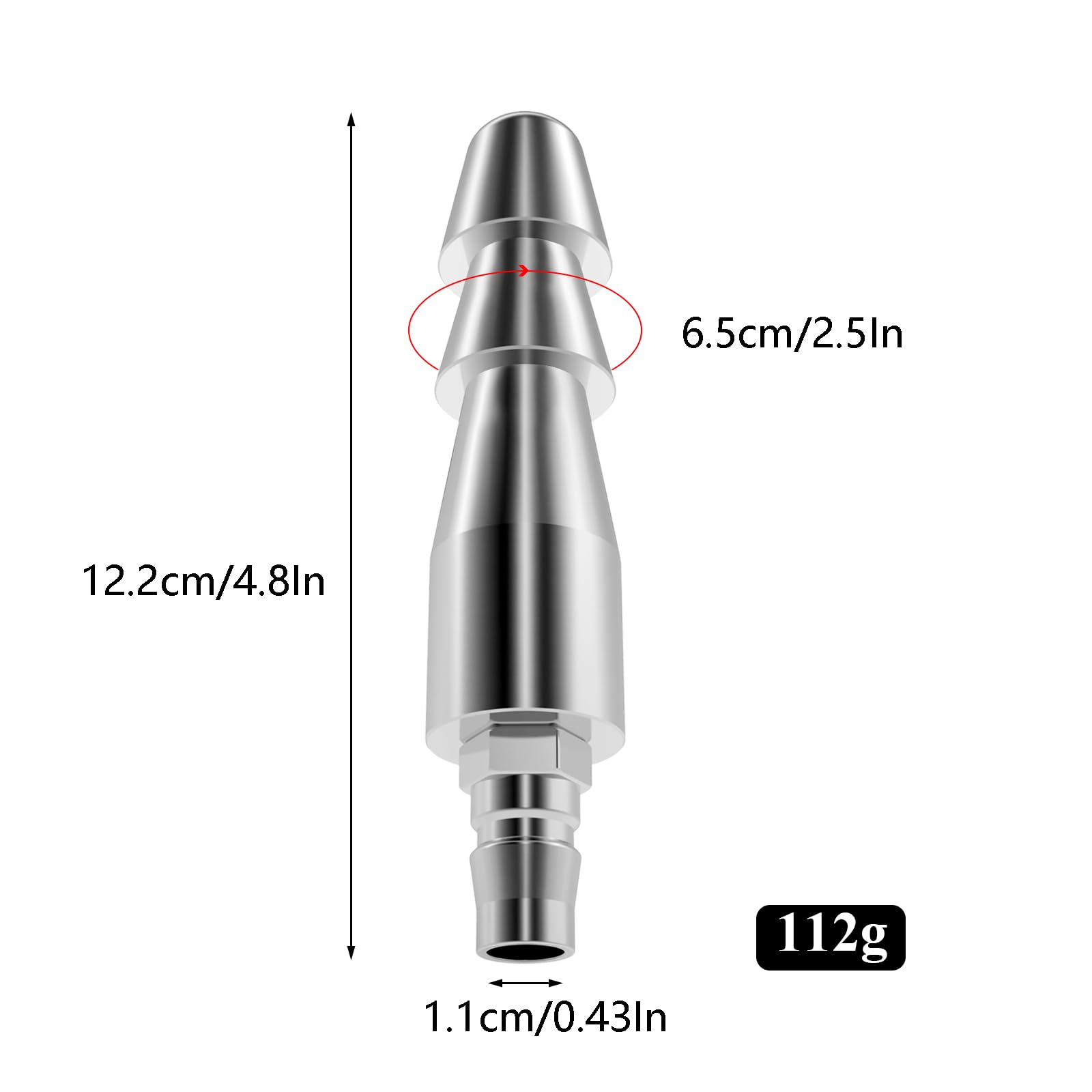 Samko Sex Machine Attachment - Quick Air Connector for Sex Machines - Fast & Secure Connection - Perfect for Adult Toys & Pleasure Devices (Use with Sex Machines, Pumps & Adult Accessories)