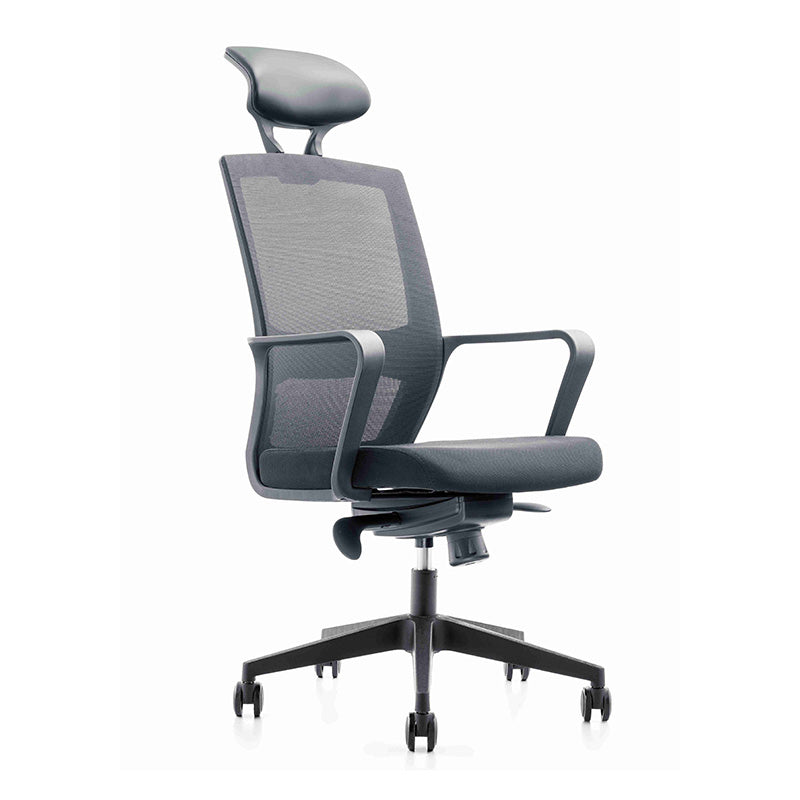 Premium Argo Executive Office Chair with Adjustable Headrest - Ergonomic High Back Desk Chair for Home & Office - Black - Ideal for Long Hours of Work & Gaming