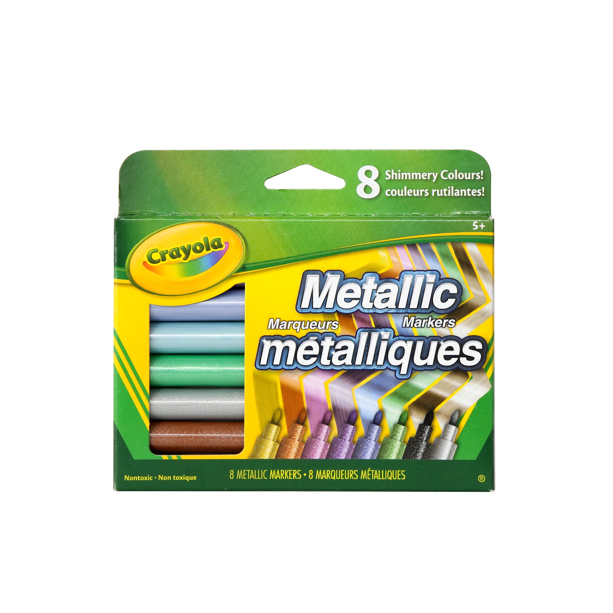 8 Pack Metallic Fine Line Markers - Vibrant Colors for Art, Calligraphy & Bullet Journaling - Perfect for DIY Crafts, Scrapbooking & Hand Lettering Projects