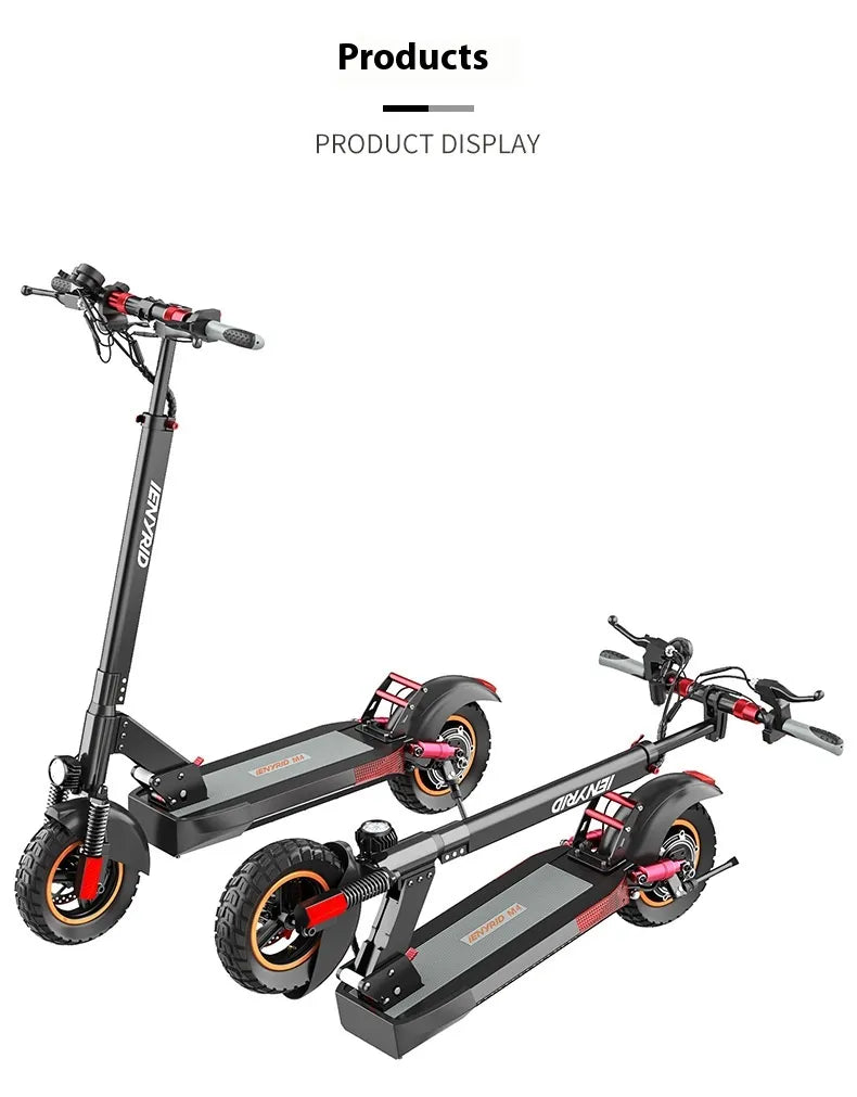 Premium Double Shock Absorber Scooter for Adults - All-Terrain Electric Kick Scooter with 8.5