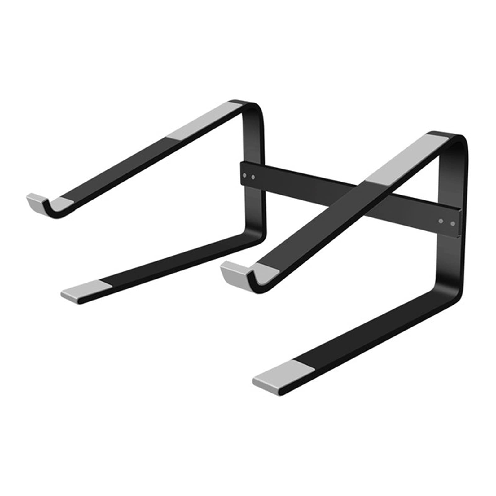 Ergonomic Aluminum Laptop Stand for Desk - Adjustable & Portable Laptop Riser Holder Fits 10-18 Inch Notebooks (Black) - Perfect for Home Office, Gaming & Workspace Ergonomics