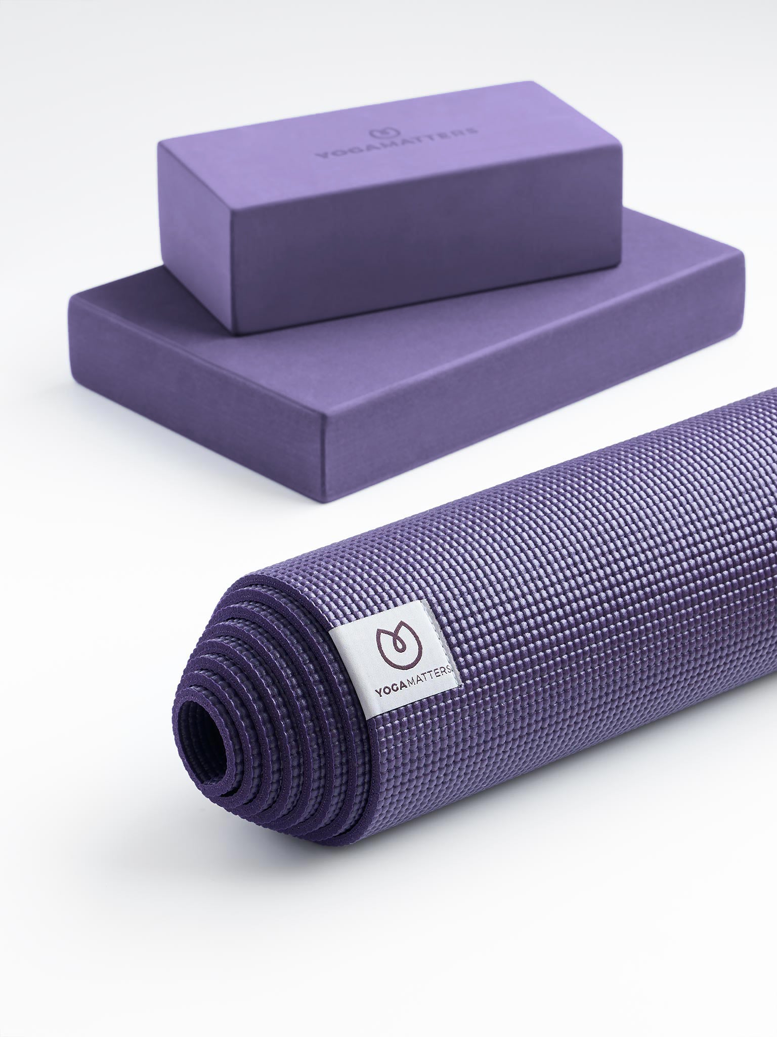 Yogamatters Sticky Yoga Mat - Non-Slip Eco-Friendly Exercise Mat for Yoga, Pilates & Home Workouts - Perfect for Beginners & Professionals