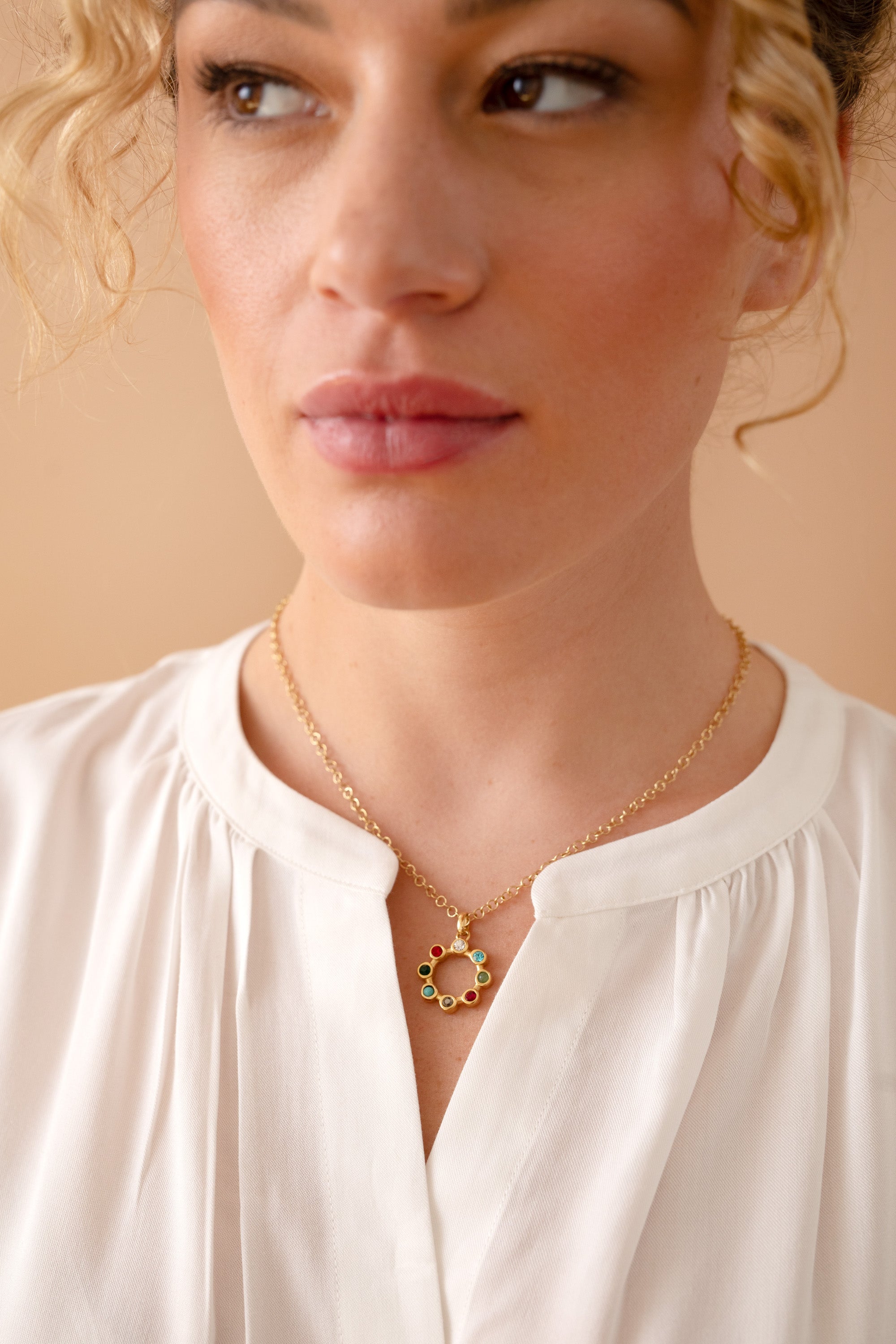Hidden Message 'Daughter' Crystal Necklace - Elegant Personalized Jewelry Gift for Women | Perfect for Birthdays, Mother's Day & Special Occasions