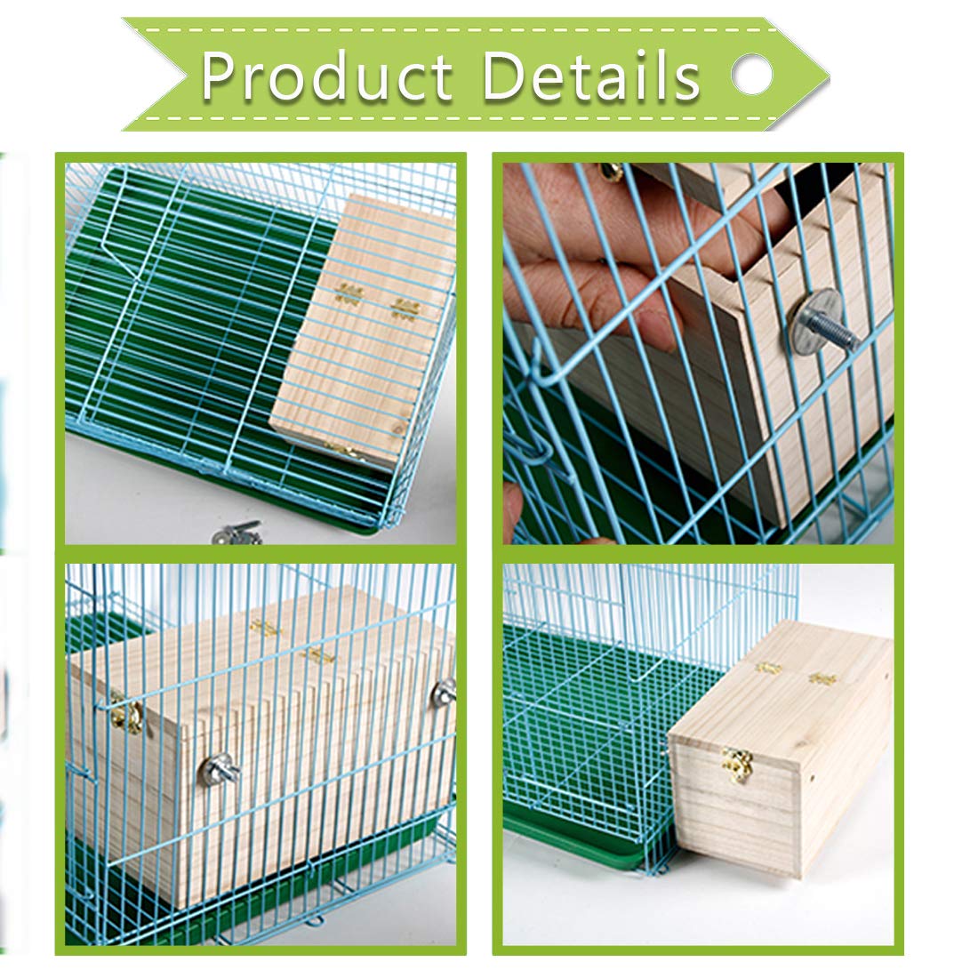 Premium Wooden Parakeet Nesting Box - Safe & Comfortable Bird House for Lovebirds, Budgies, Finches, Cockatoos, Canaries & Medium Birds | Perfect for Breeding, Mating & Bird Watching in Your Home Aviary or Garden