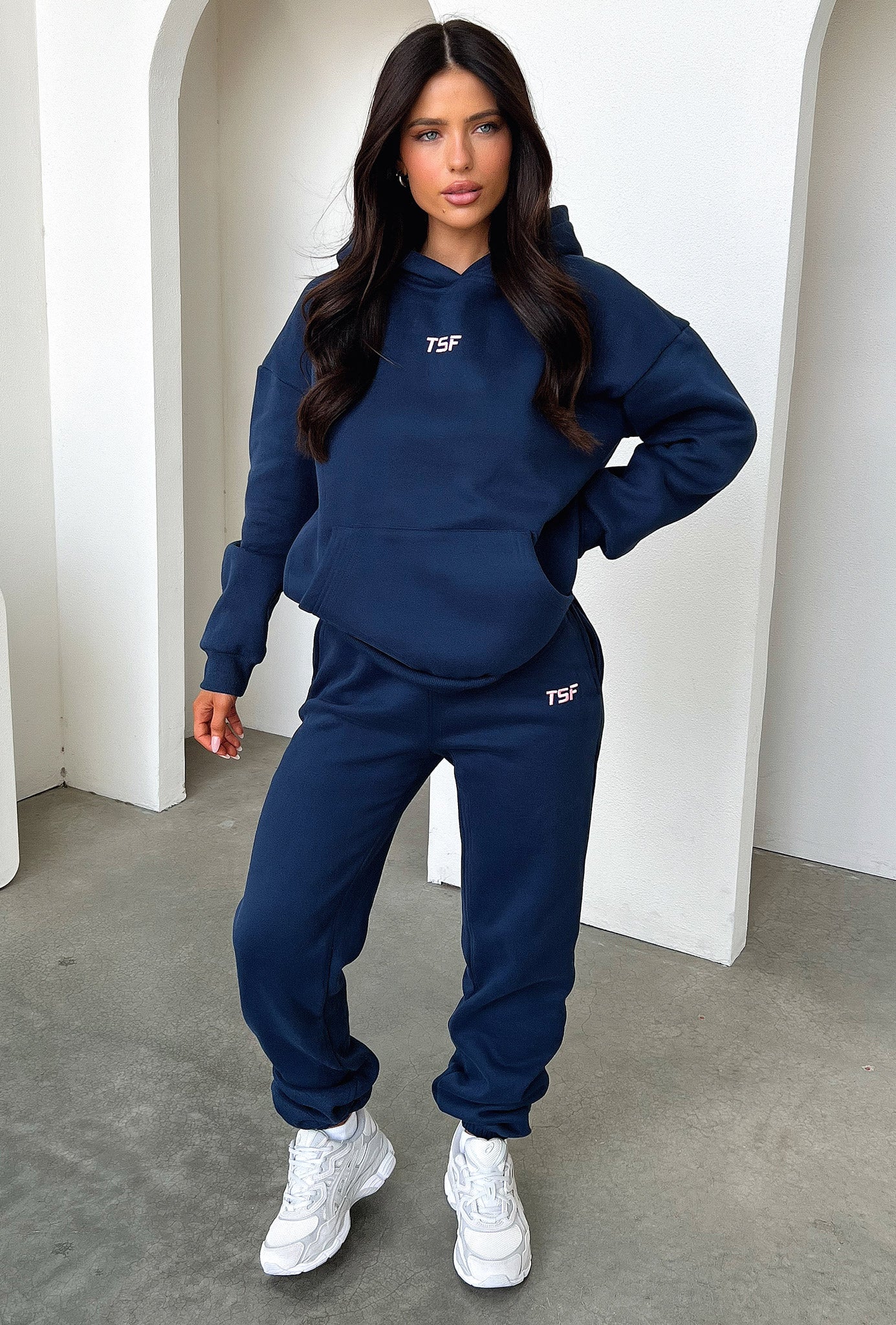 Kaztek Men's Navy Blue Hoodie - Soft Cotton Pullover Sweatshirt for Casual Wear, Gym, and Outdoor Activities