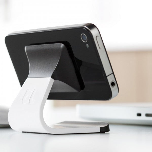 Bluelounge Milo Micro Suction Stand - Universal Phone Holder for Desk, Car, Bed - Secure Mount for iPhone, Samsung, Smartphones - Perfect for Work, Driving, Watching Videos